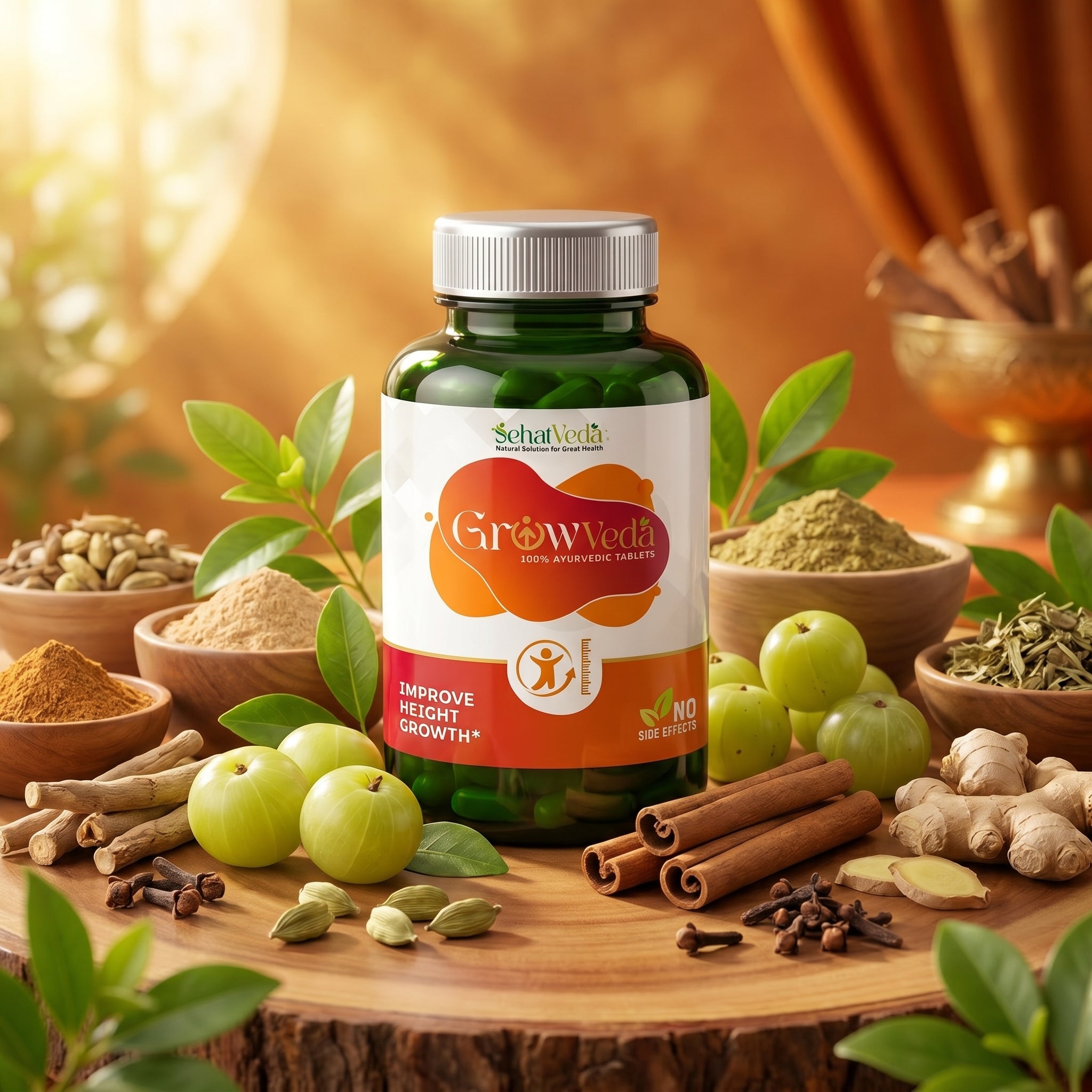 GrowVeda – बच्चों की बेहतर ग्रोथ और मजबूत शरीर के लिए आयुर्वेदिक सपोर्ट
