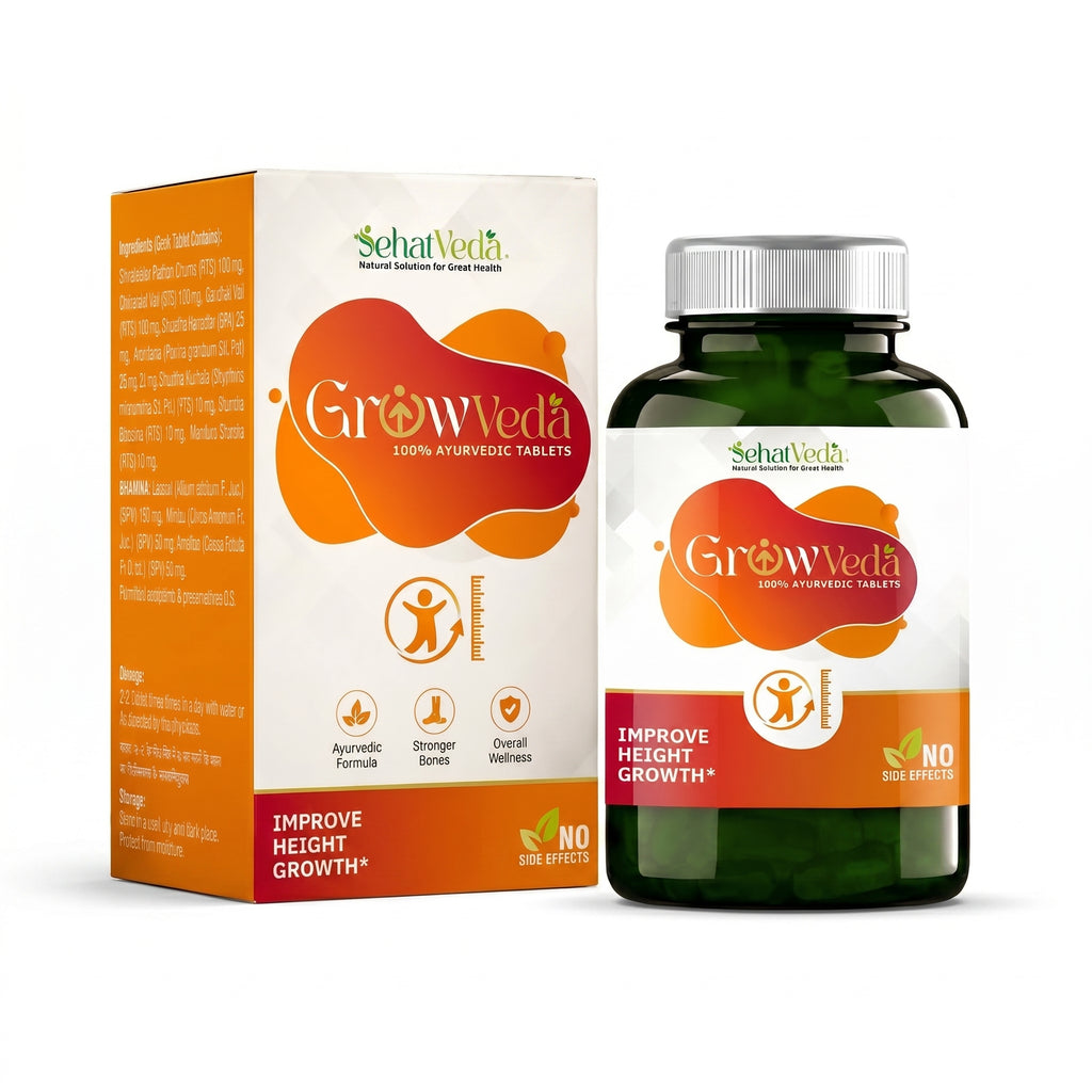 GrowVeda – बच्चों की बेहतर ग्रोथ और मजबूत शरीर के लिए आयुर्वेदिक सपोर्ट